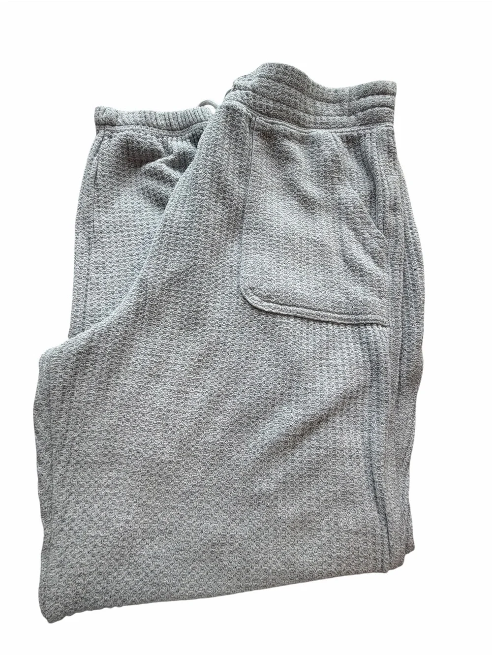 Gilly Hicks Light Gray Ribbed Drawstring Joggers